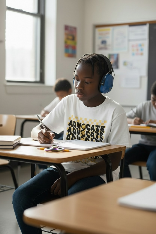 Advocate Checkers - White Youth Tee
