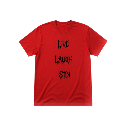 Live Laugh Stim - Red Adult Unisex Tee