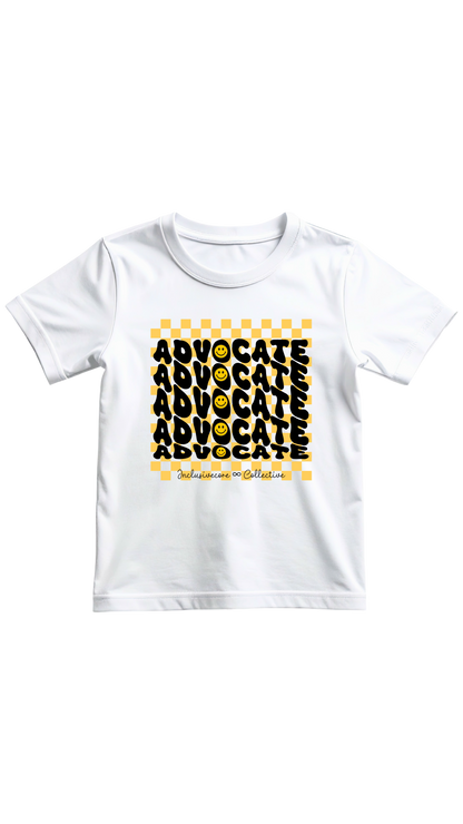 Advocate Checkers - White Toddler Tee