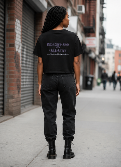 Advocate Barbed Heart Crop Tee