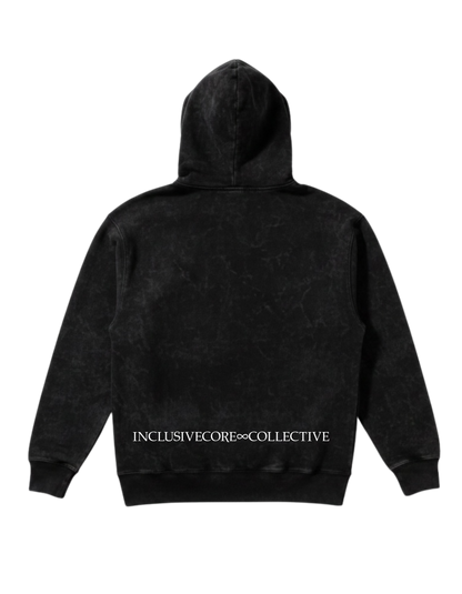 Metal Advocate Mineral Wash Hoodie - White Logo