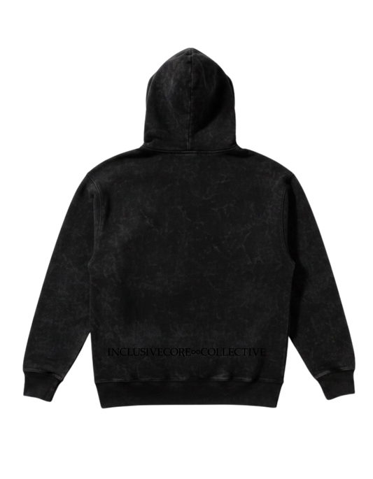 Metal Advocate Mineral Wash Hoodie - Black Logo
