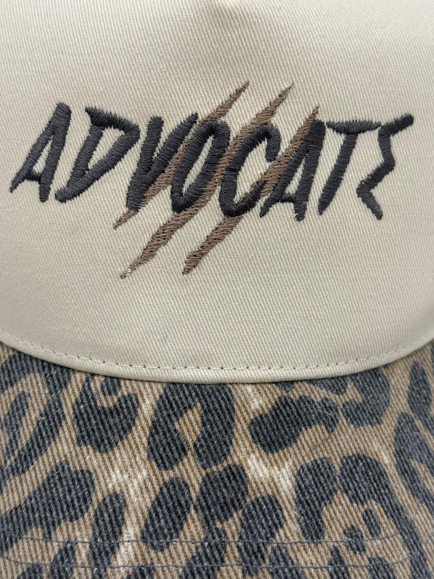 Distressed Leopard Advocate Hat