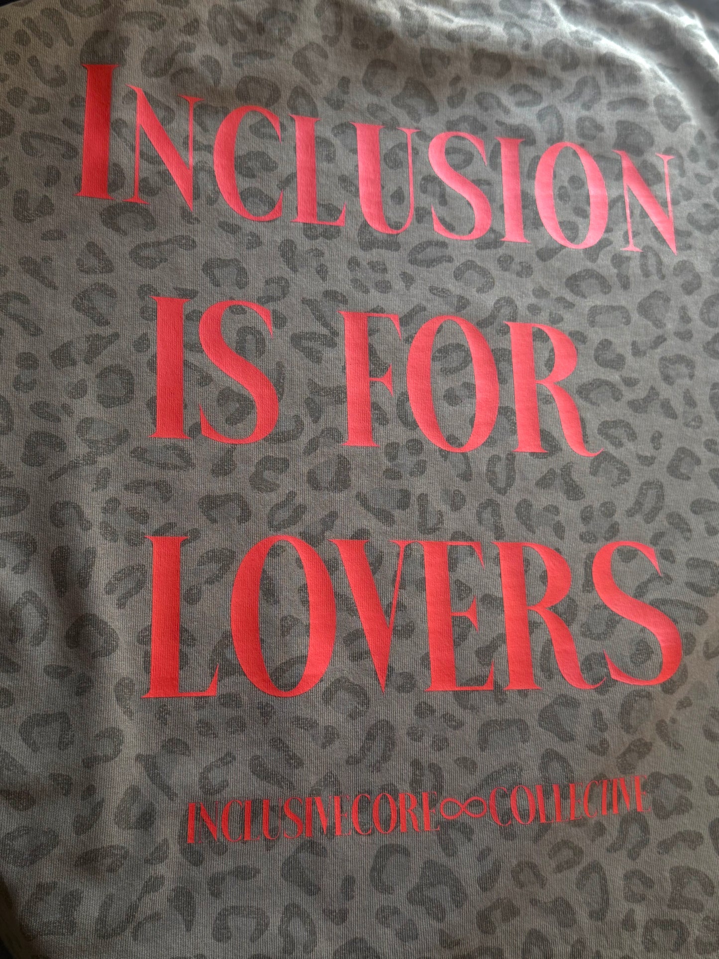 Inclusion is for Lovers Leopard Box Tee