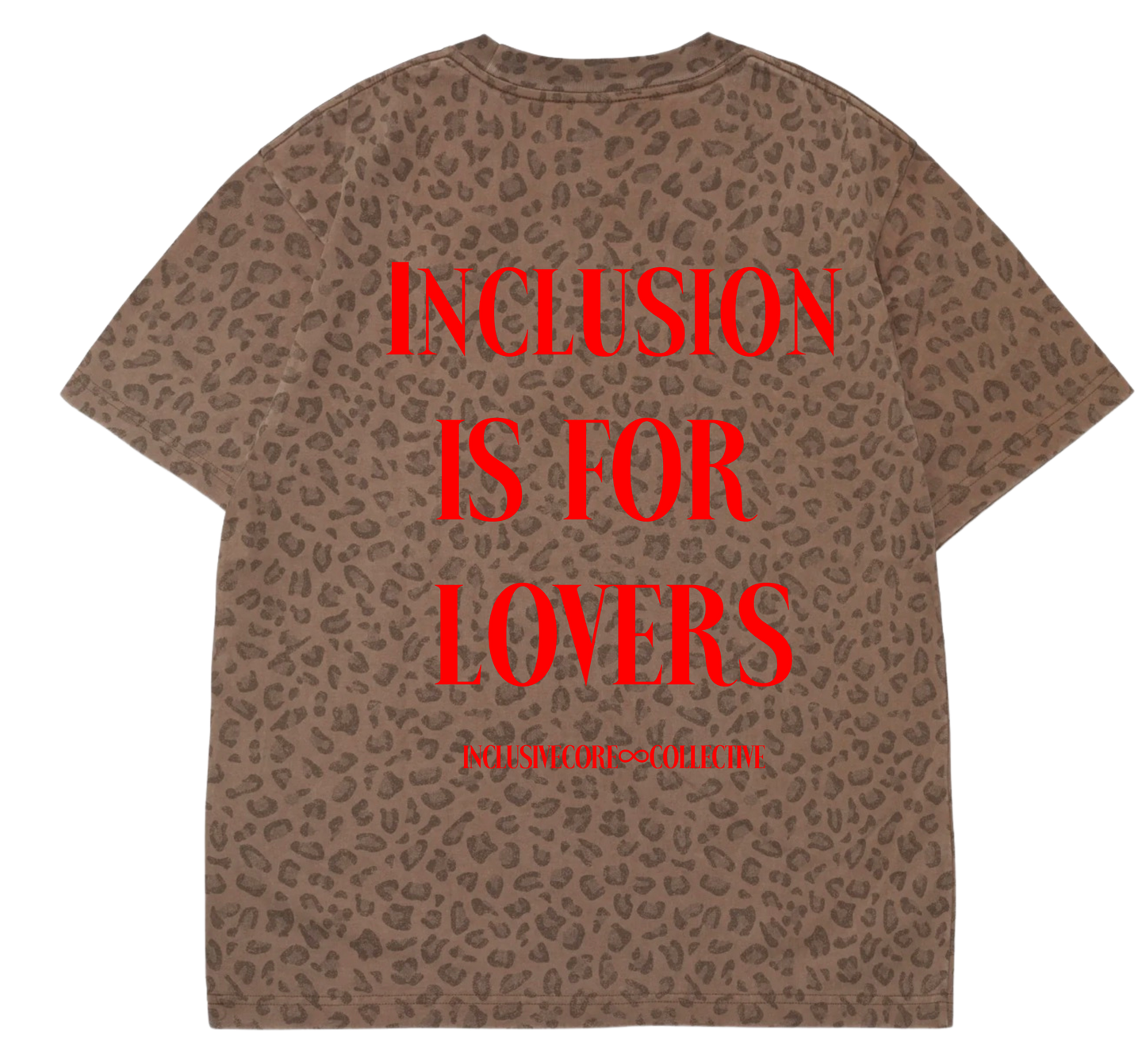 Inclusion is for Lovers Leopard Box Tee