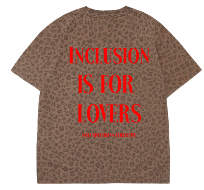 Inclusion is for Lovers Leopard Box Tee