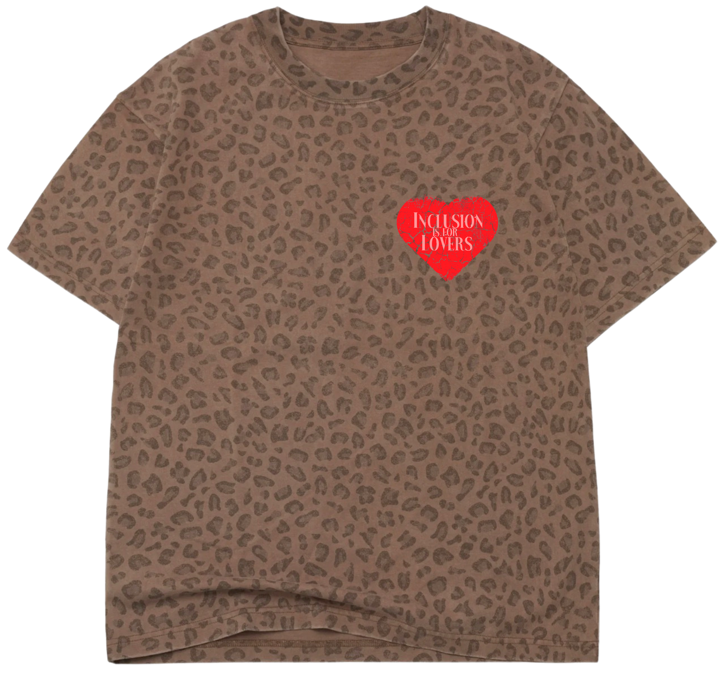 Inclusion is for Lovers Leopard Box Tee
