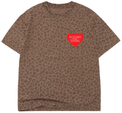 Inclusion is for Lovers Leopard Box Tee