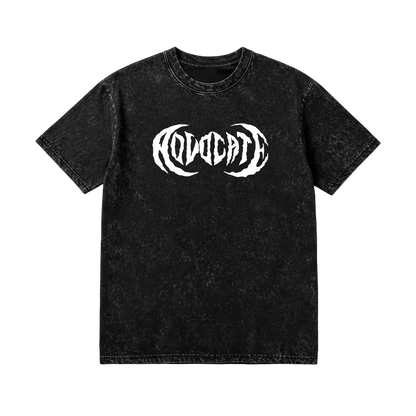 Metal Advocate Mineral Wash Tee - White Logo