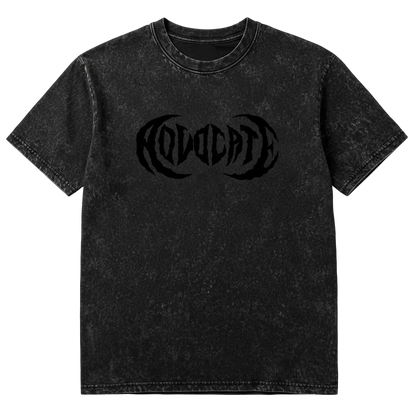 Metal Advocate Mineral Wash Tee - Black Logo