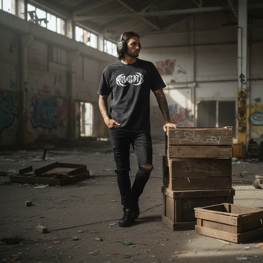 Metal Advocate Mineral Wash Tee - White Logo