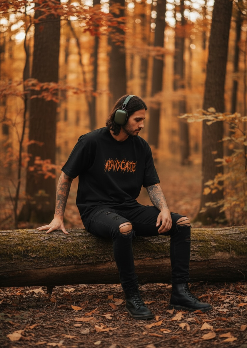 Thrasher Advocate- Adult Oversized Tee in Orange