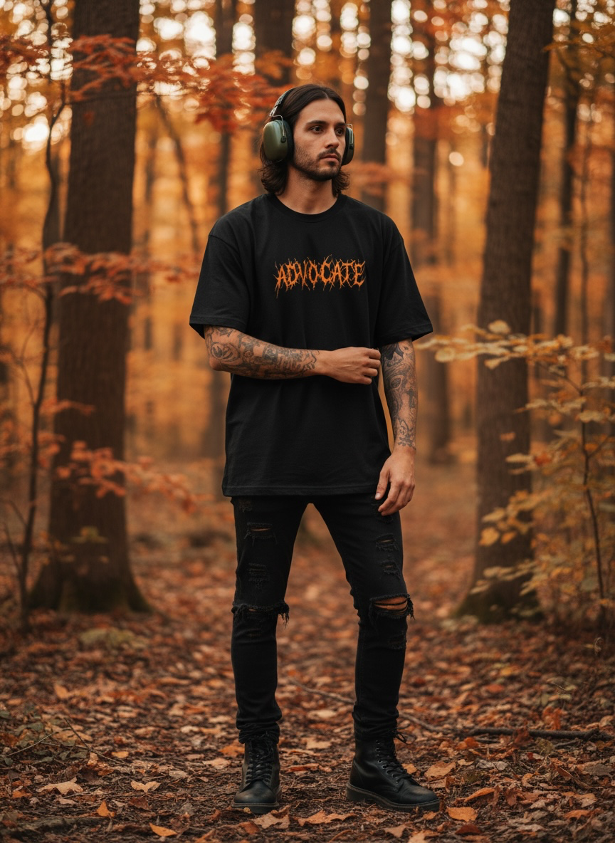 Thrasher Advocate- Adult Oversized Tee in Orange