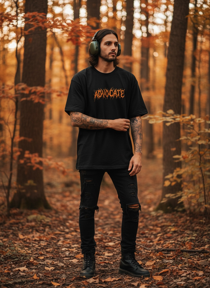 Thrasher Advocate- Adult Oversized Tee in Orange