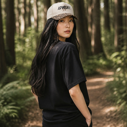 Distressed Leopard Advocate Hat