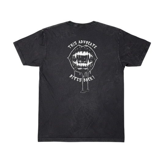 This Advocate Bites Back - Vintage Black Adult Tee