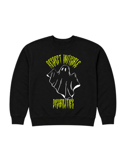 Respect Invisible Disabilities Pullover - Black Glow-in-the-Dark