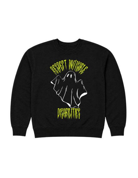 Respect Invisible Disabilities Pullover - Black Glow-in-the-Dark