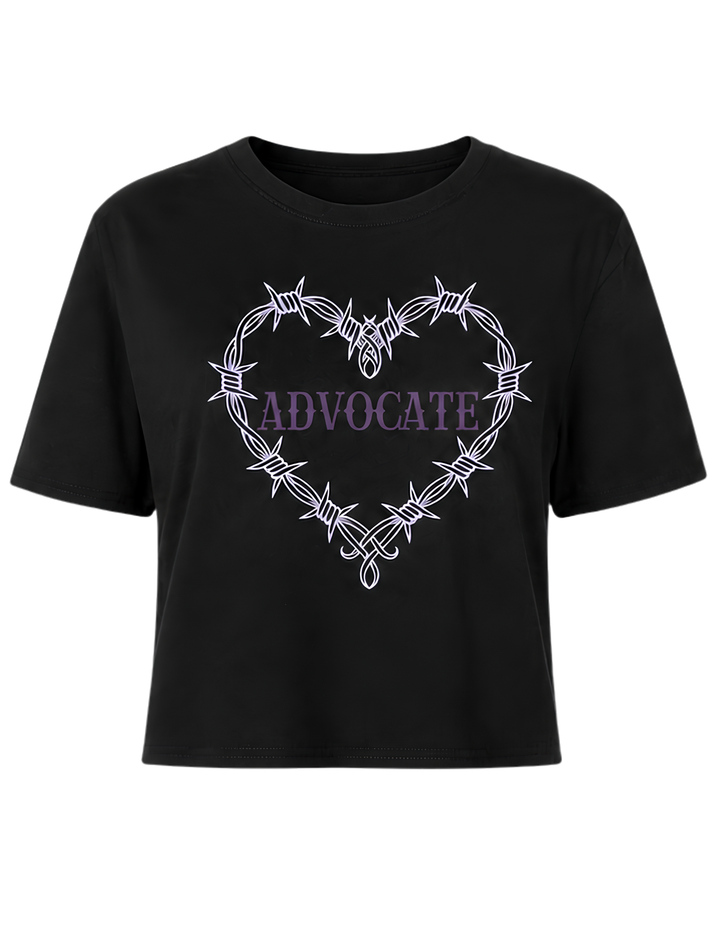 Advocate Barbed Heart Crop Tee